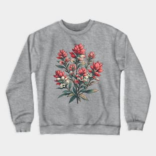 Vintage Indian Paintbrush Botanical Crewneck Sweatshirt